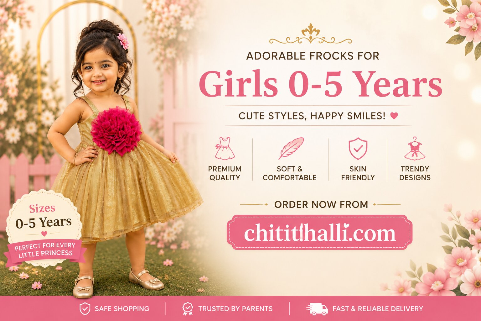 Baby Frocks for Girls 0–5 Years Online in India