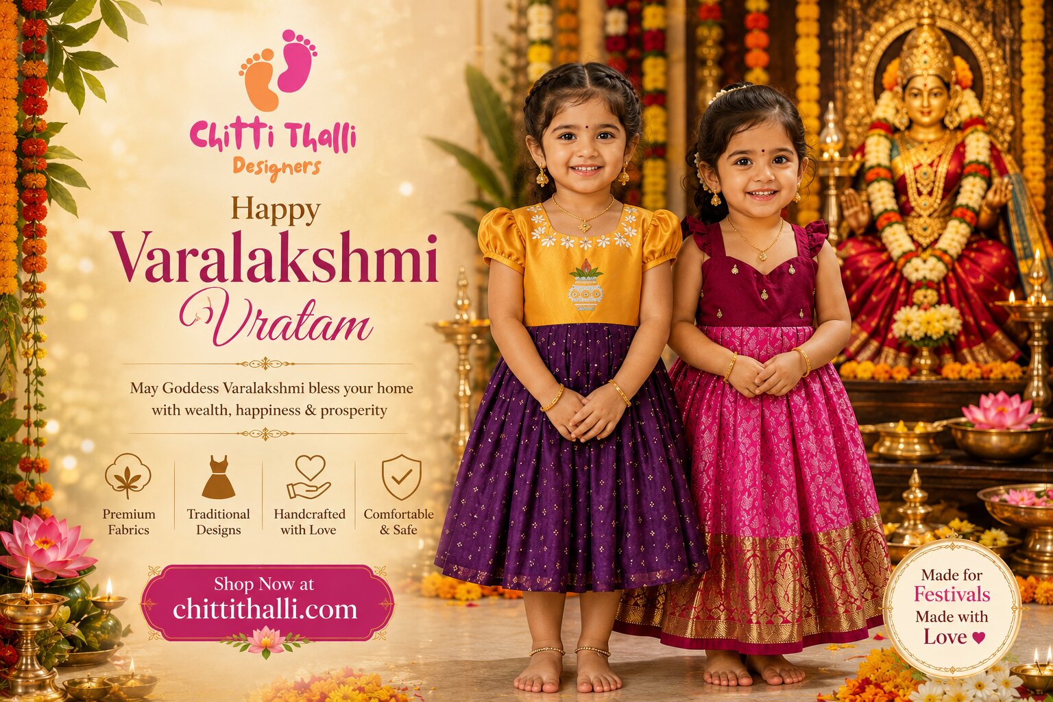 New Collection of Girls Dresses (0–13 Years) | Chittithalli