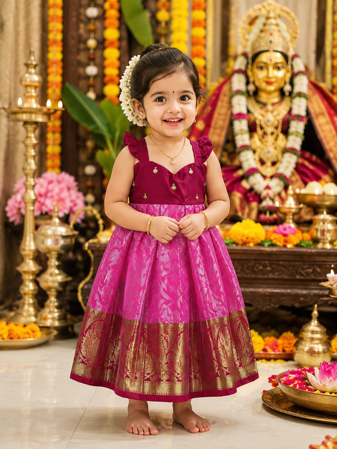 Thumbnail of Kasudhara frock- pink