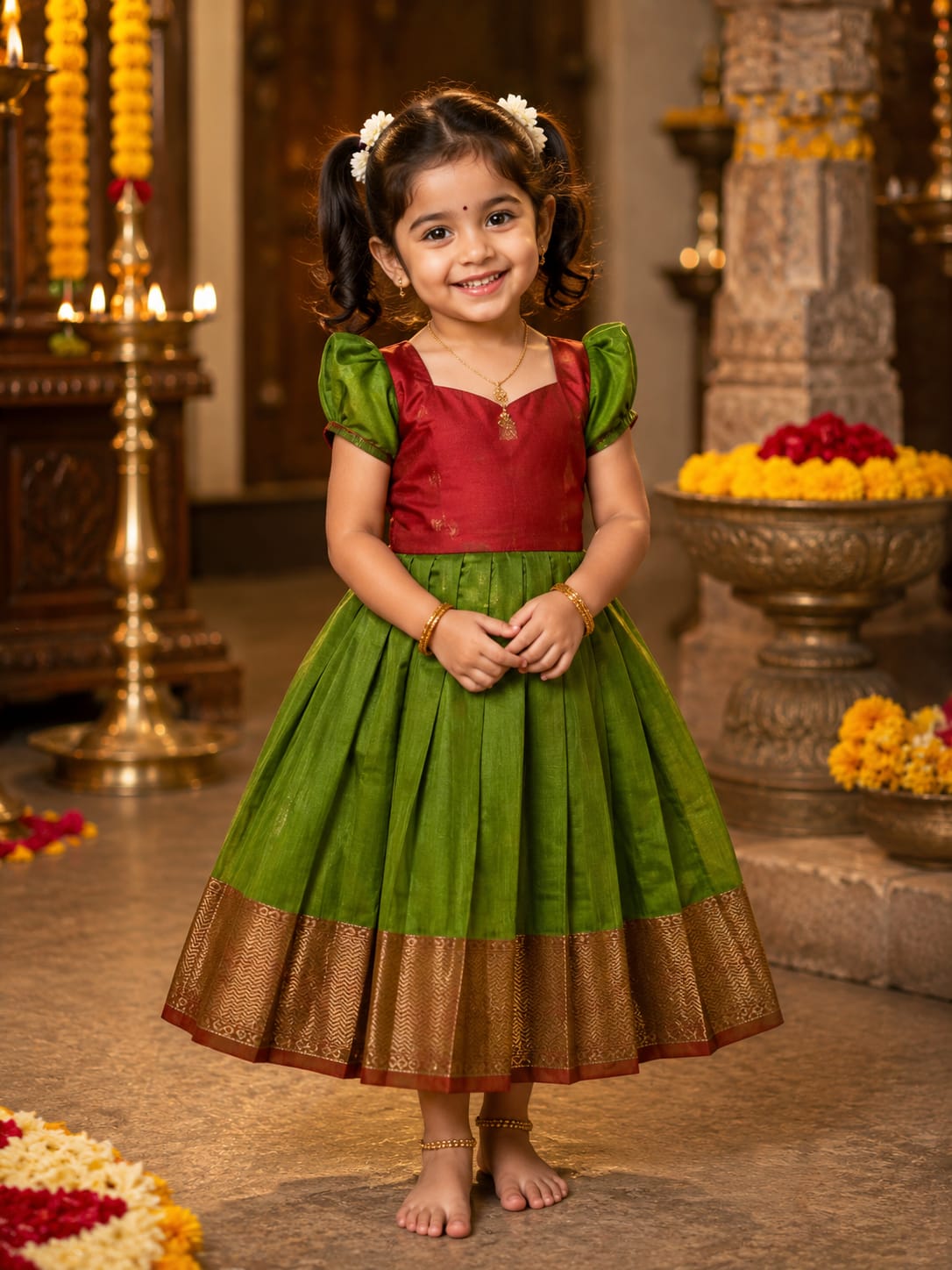 Thumbnail of Maheshwari Frock- green