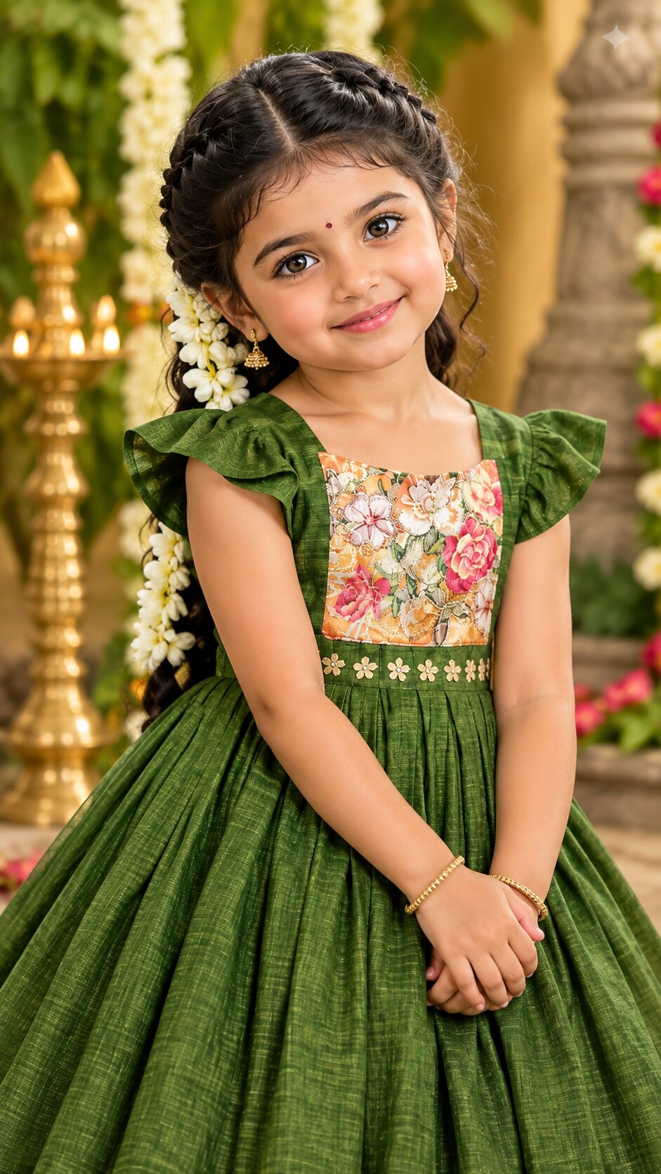 Thumbnail of Gayatri Devi Golden Jasmine Frock