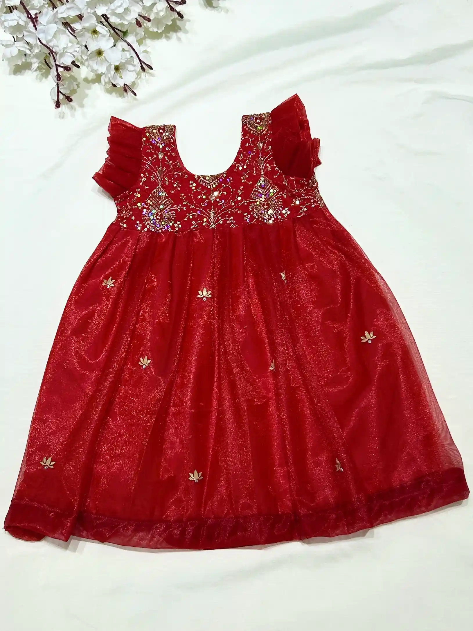 Mahalakshmi Devi Lotus Frock