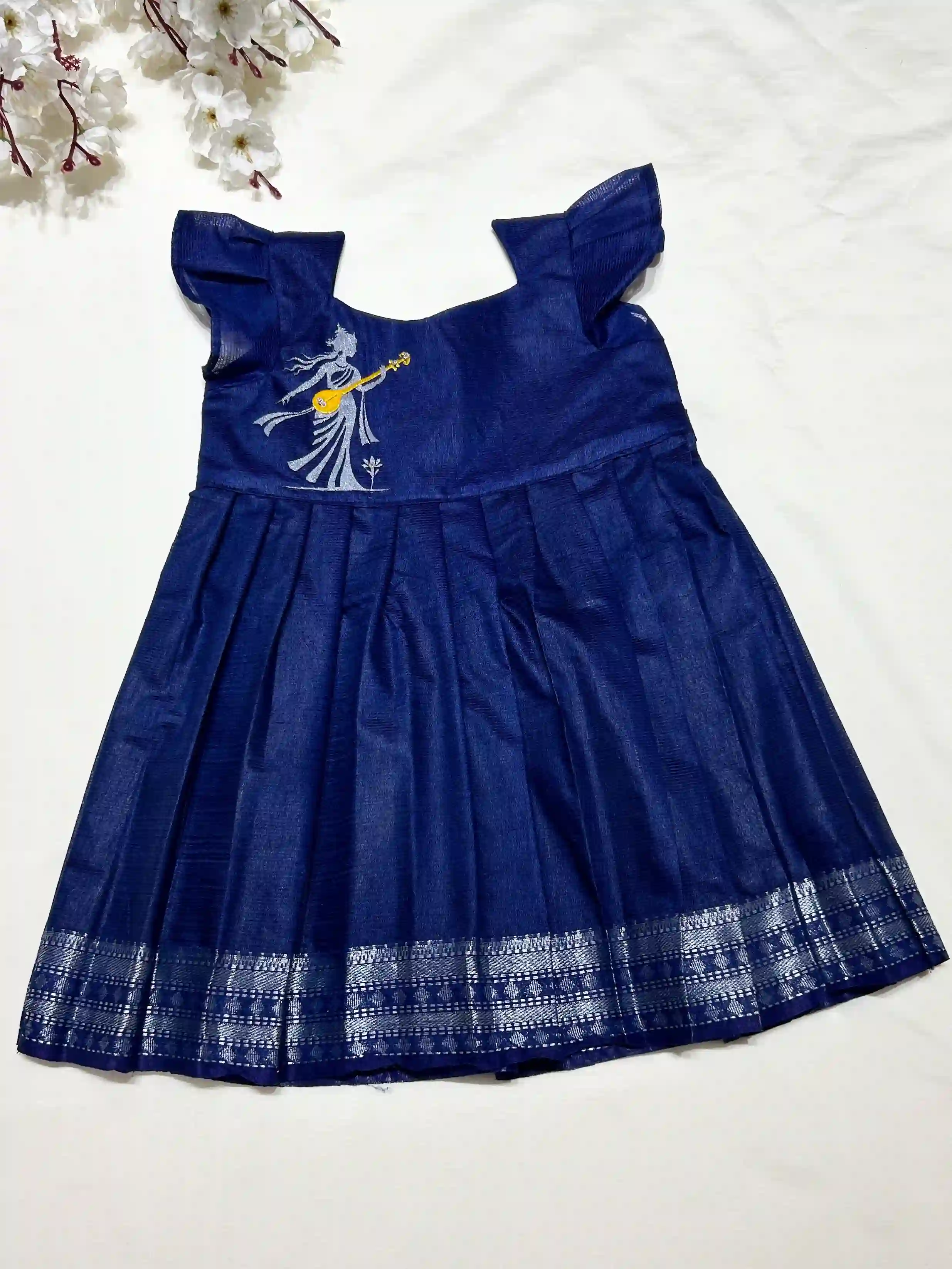 Saraswati Devi Veena Frock