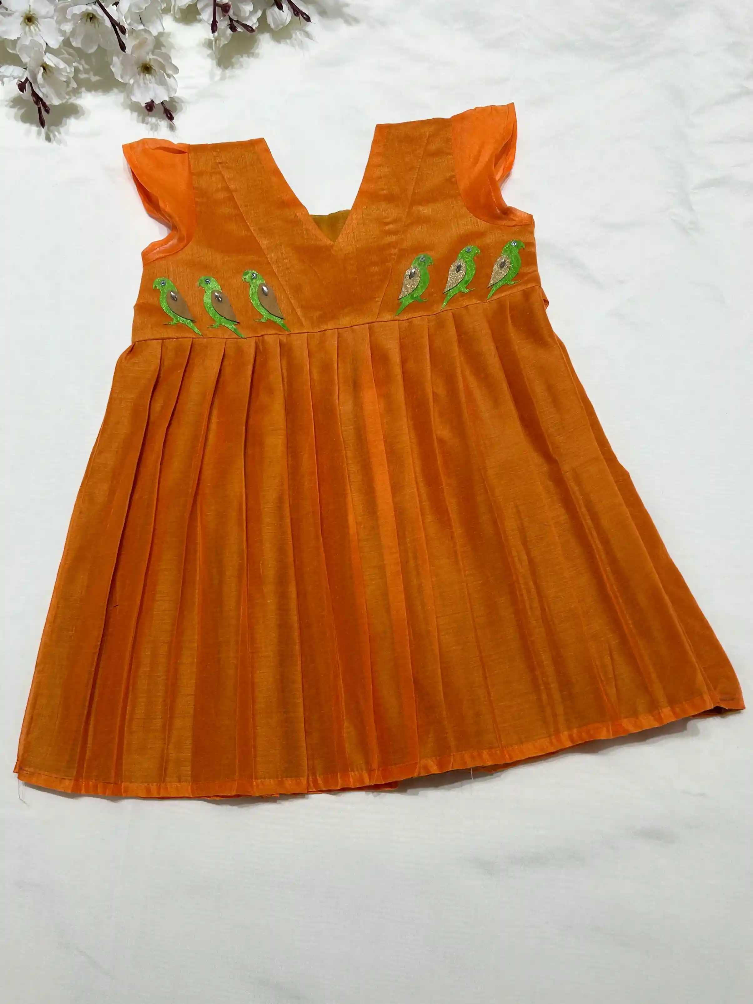 Meenakshi Devi Parrot Frock