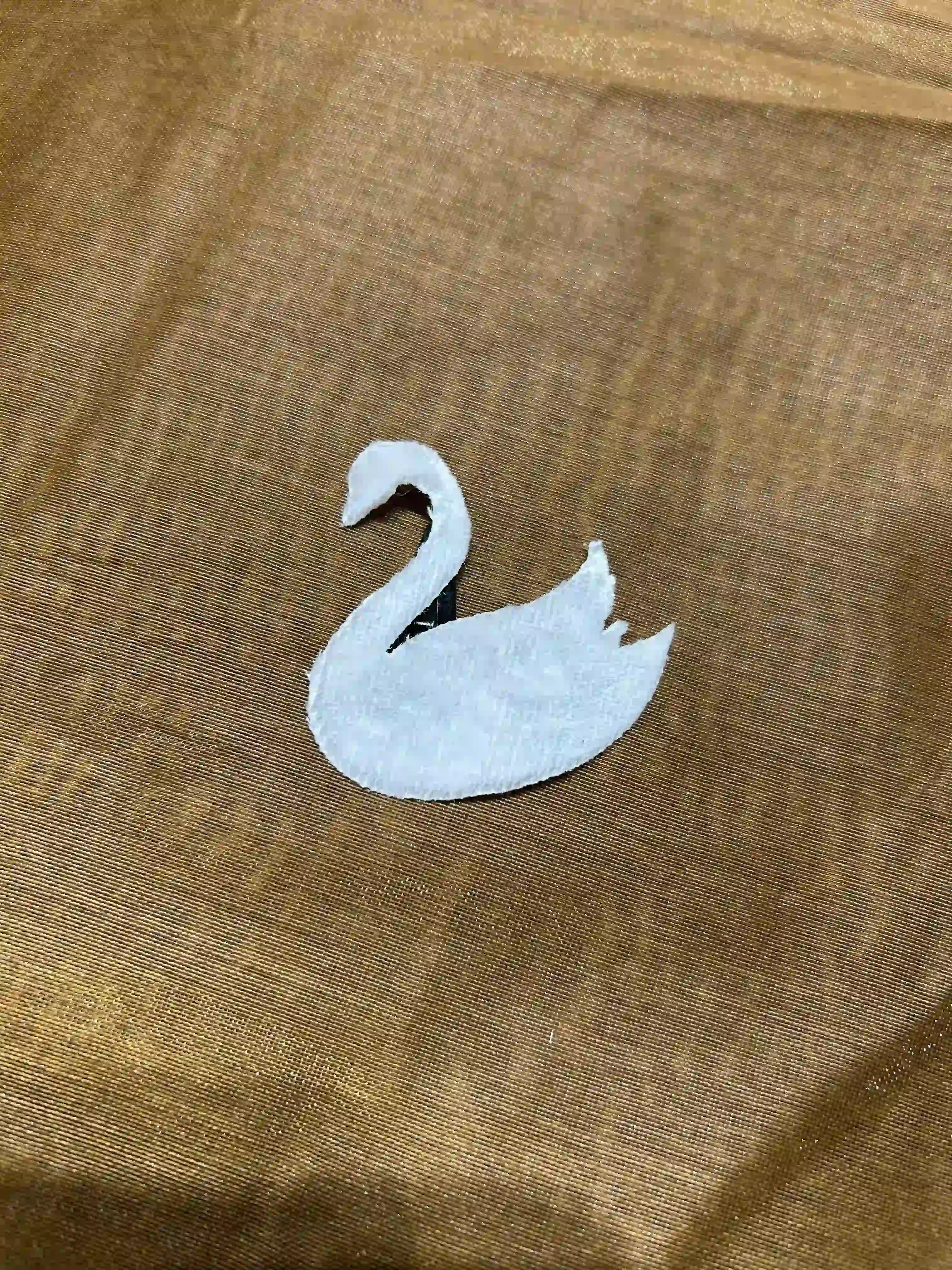 swan hair clip