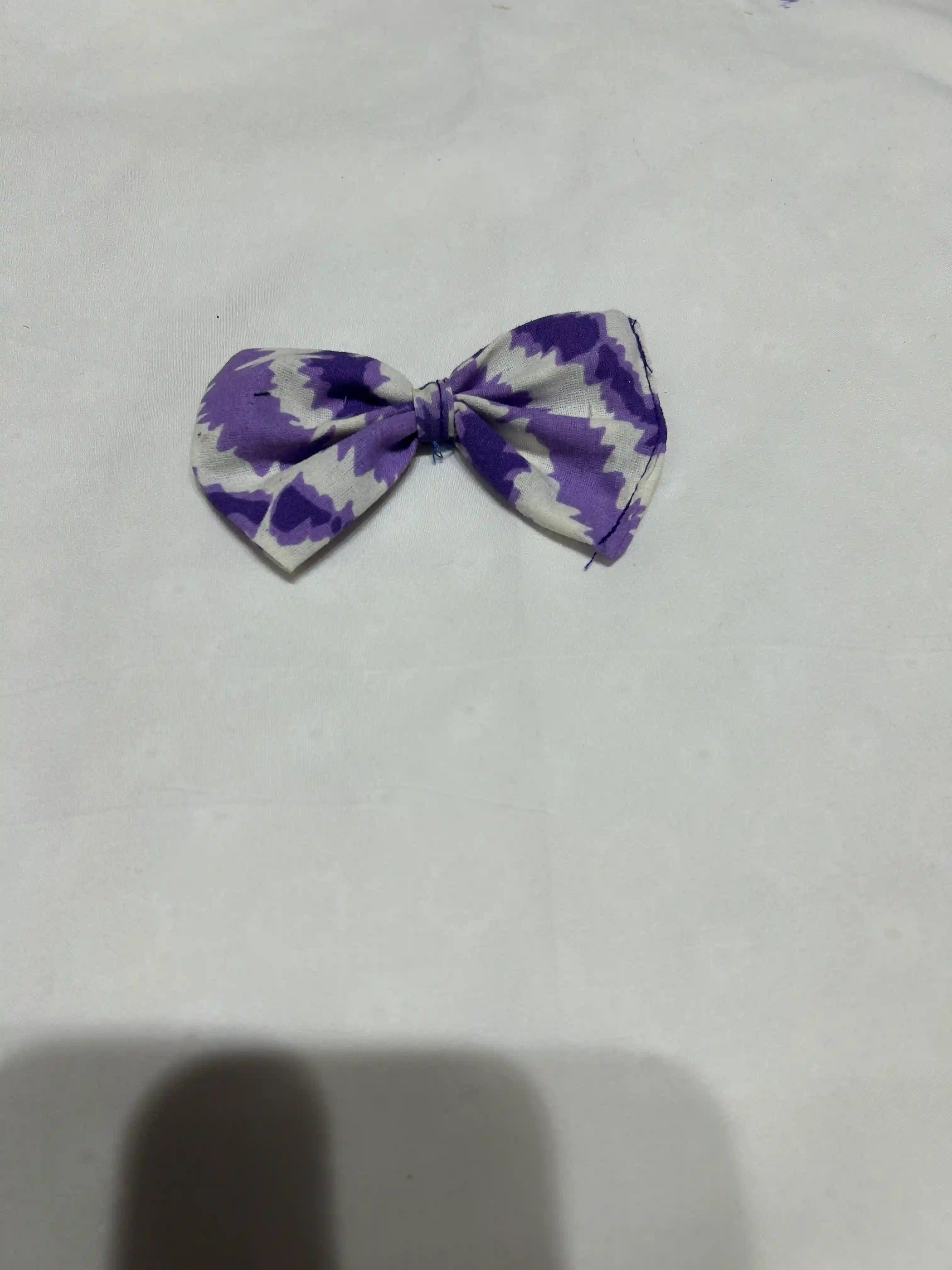 stripe bow- purple